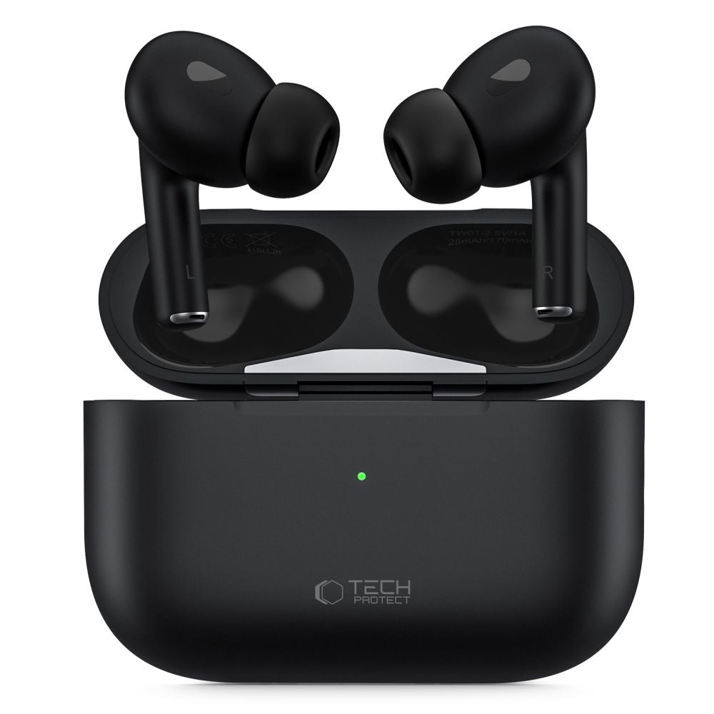 Bluetooth-Freisprecheinrichtung Tech-Protect Ultraboost Pro, TWS, Schwarz