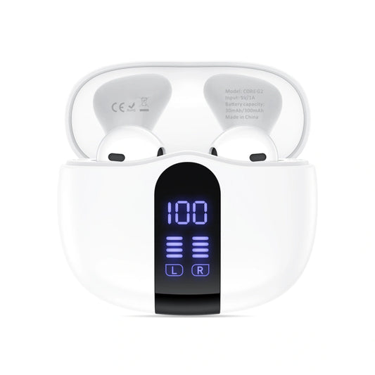 Bluetooth-Headset Tech-Protect Ultraboost Core G2, TWS, Weiß