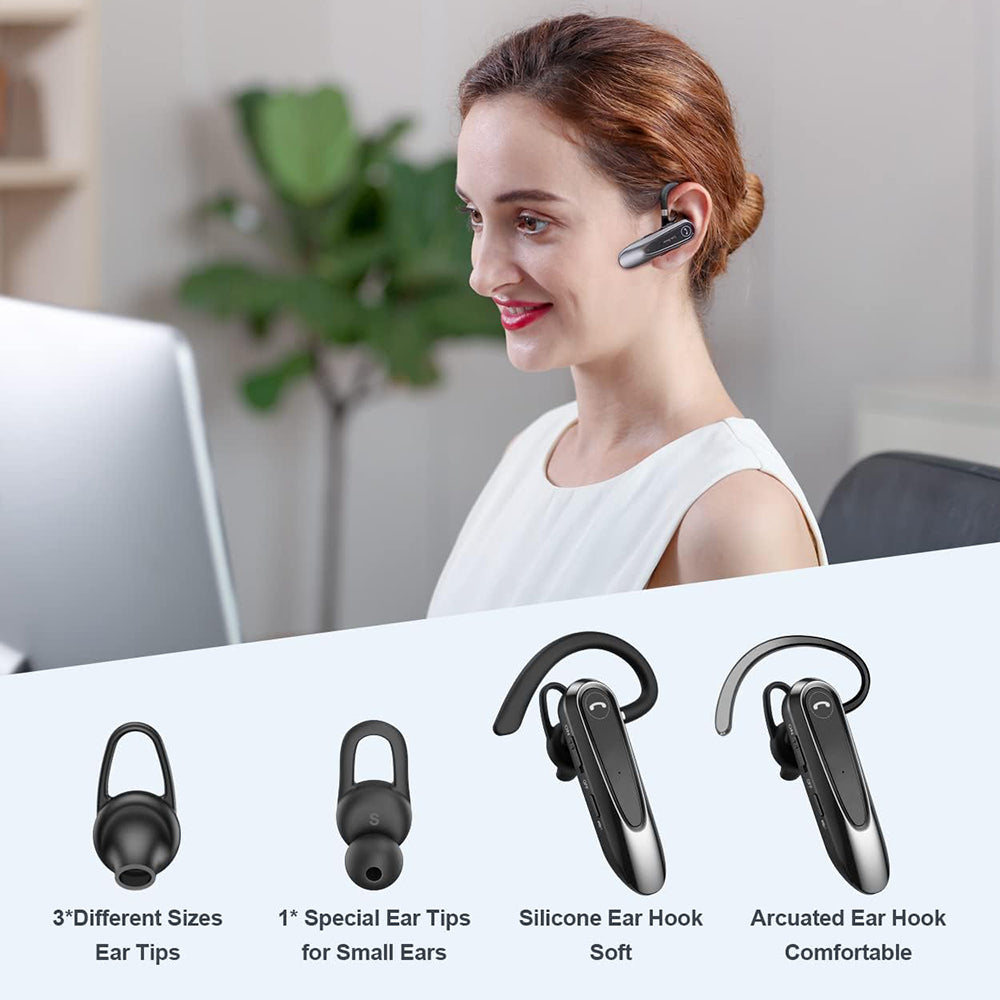 Kit mains libres Bluetooth Techsuit CB2 AirTalk, A2DP, Noir