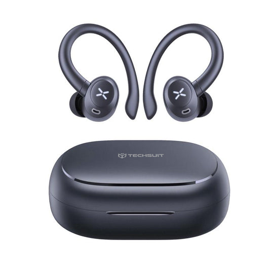Kit mains libres Bluetooth Techsuit CW4 AirTune, TWS, Noir