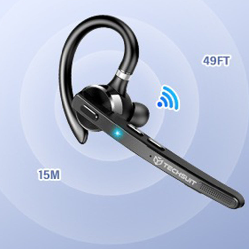 Kit mains libres Bluetooth Techsuit G9 TalkZen, A2DP, Noir