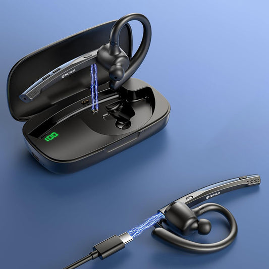 Kit mains libres Bluetooth Techsuit Vocelis Pro CB4, A2DP, Bleu