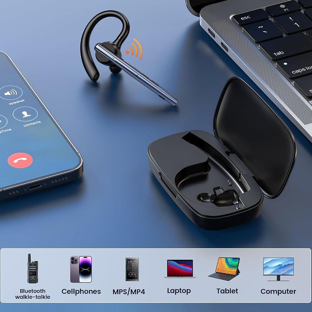 Kit mains libres Bluetooth Techsuit Vocelis Pro CB4, A2DP, Bleu