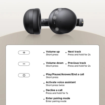 Kit mains libres Bluetooth UGREEN HiTune Max 2 HP205, MultiPoint, A2DP, ANC, Noir