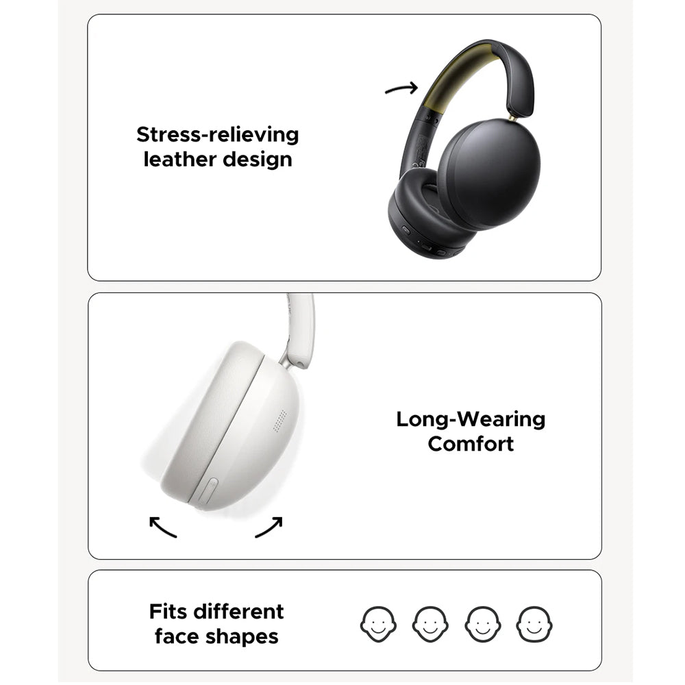 Kit mains libres Bluetooth UGREEN HiTune Max 2 HP205, MultiPoint, A2DP, ANC, Noir