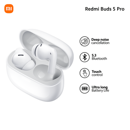 Handsfree Bluetooth Xiaomi Redmi Buds 5 Pro, TWS, ANC, Wit BHR7662GL