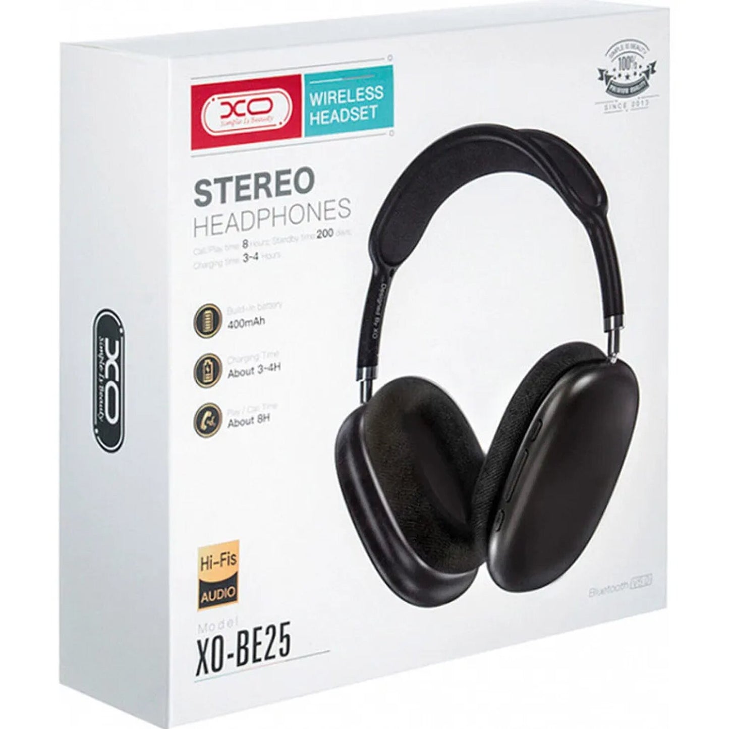 Handsfree Bluetooth XO Design BE25, A2DP, Zwart