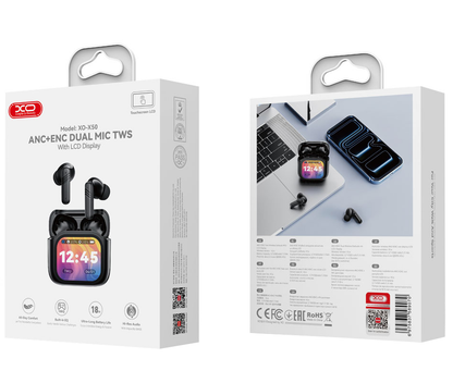 Bluetooth-Headset XO Design X50, TWS, ANC, Schwarz