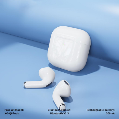 Handsfree Bluetooth XO Design Q6 Pods, TWS, Wit