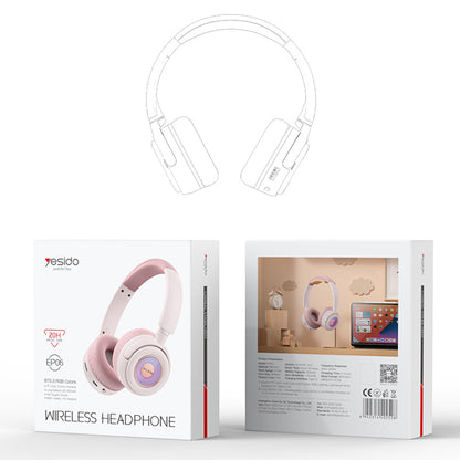 Handsfree Bluetooth Yesido EP06 Kids, A2DP, Zwart