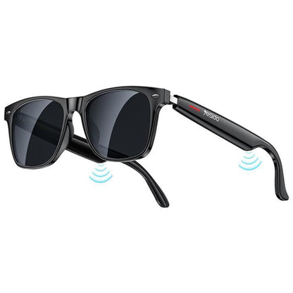 Handsfree Bluetooth Yesido IO35, Type Lunettes de Soleil Unisex, A2DP, Noir
