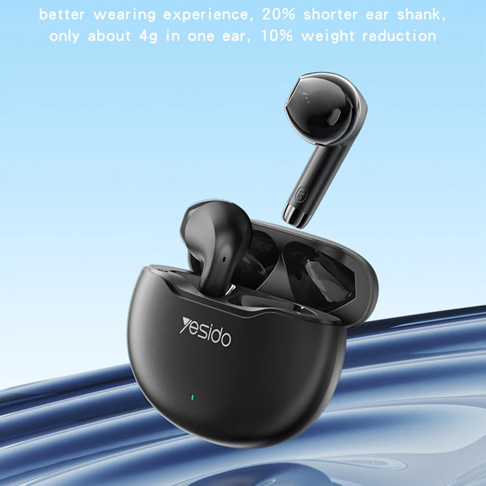 Bluetooth-Freisprecheinrichtung Yesido TWS21, TWS, Schwarz