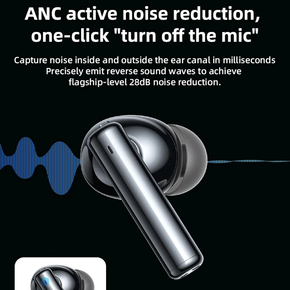 Handsfree Bluetooth Yesido TWS23, TWS, ANC, Zwart