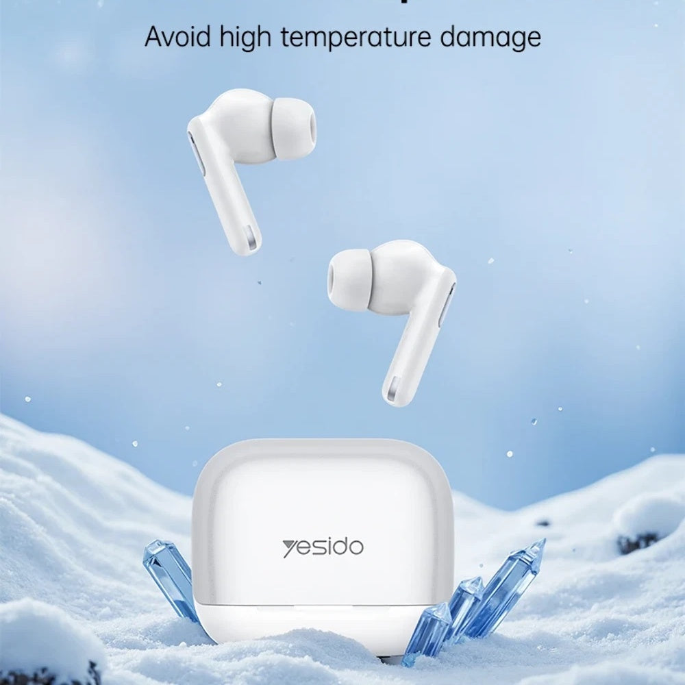 Handsfree Bluetooth Yesido TWS34, TWS, ANC, Wit