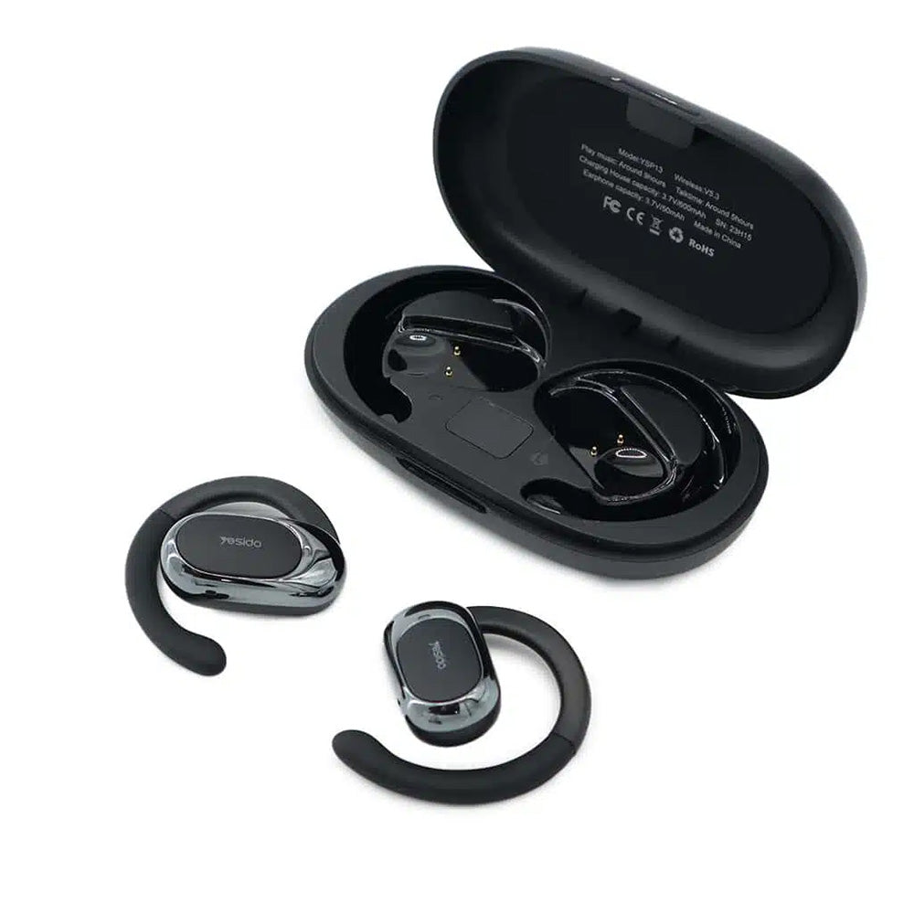 Handsfree Bluetooth Yesido YSP13, TWS, Zwart
