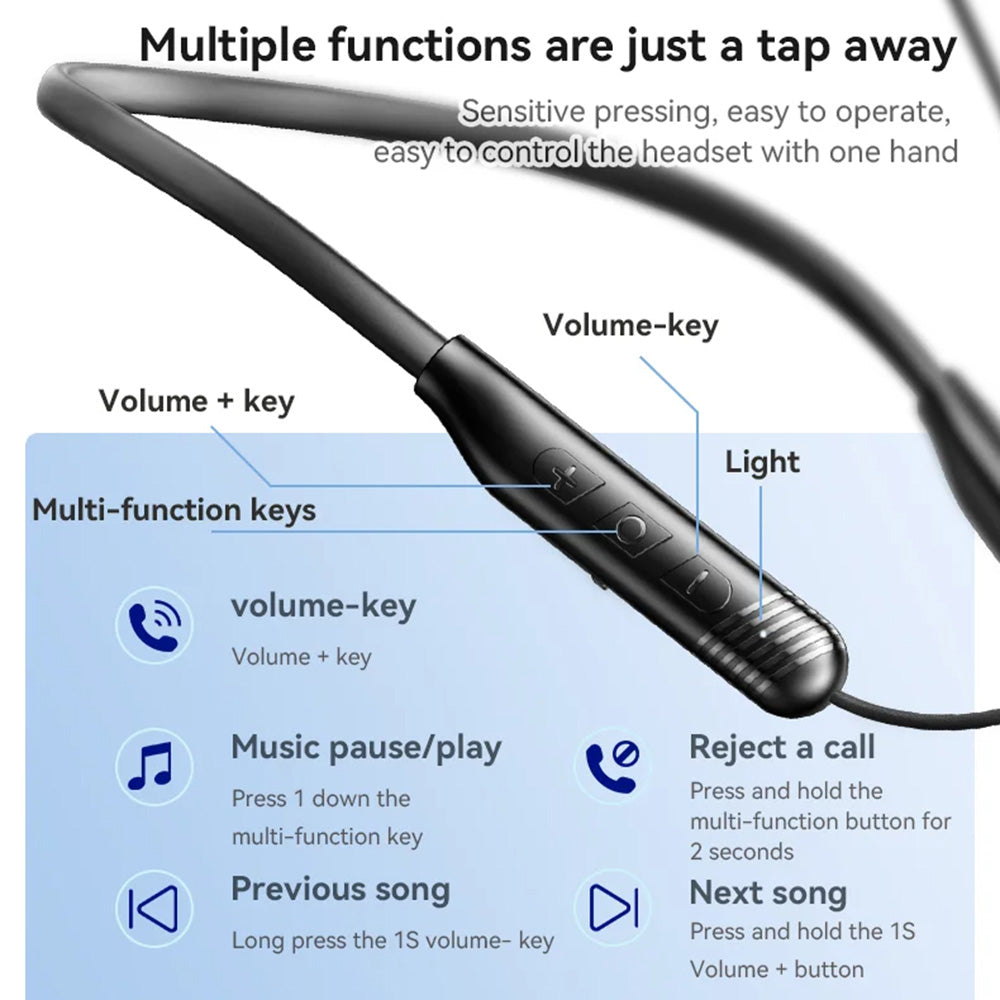 Handsfree Bluetooth Yesido YSP20, A2DP, Zwart