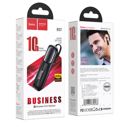 HOCO E57 Bluetooth Headset | A2DP | Schwarz