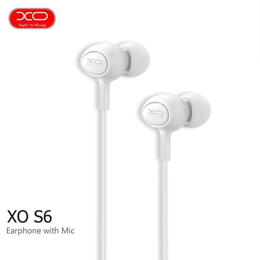 Handsfree 3.5mm XO Design S-6 Candy, Wit