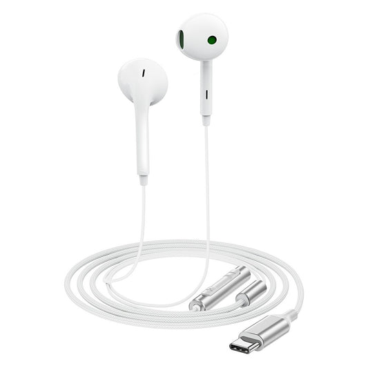 Handsfree USB-C Acefast L7, Wit