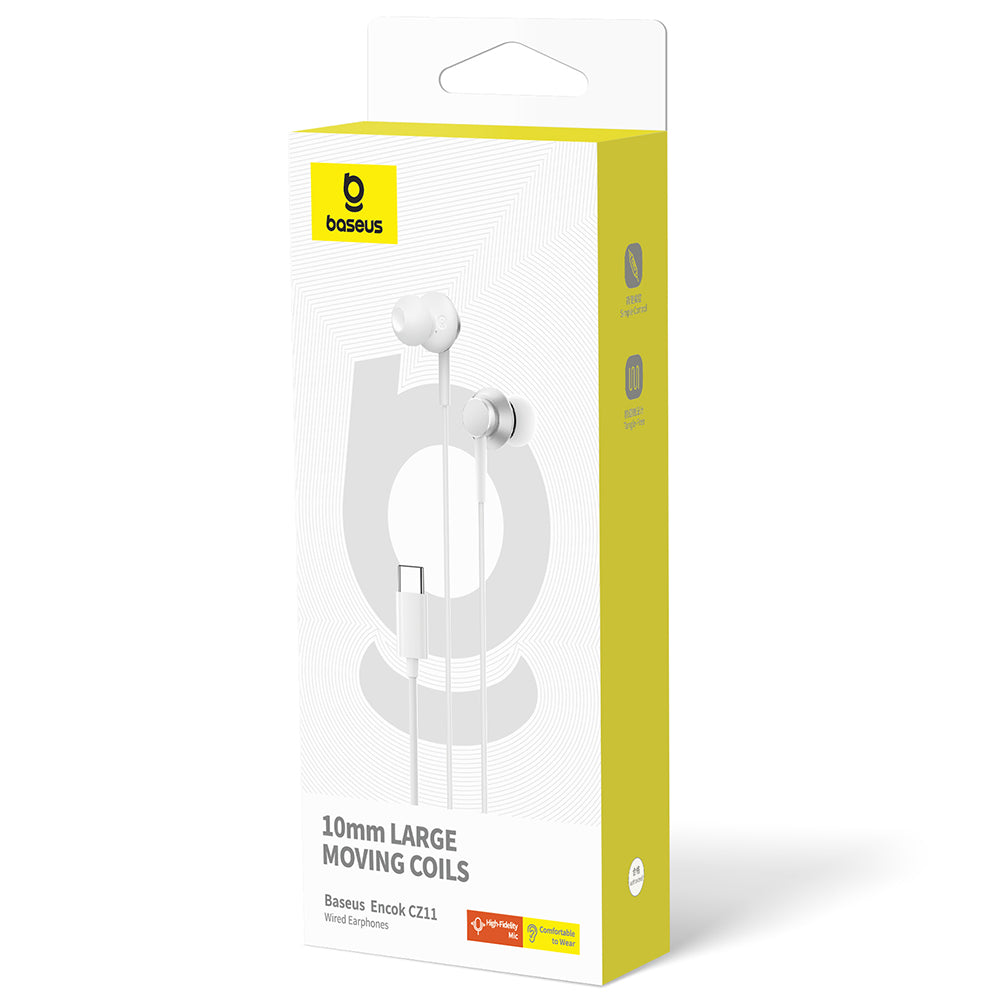 Handsfree USB-C Baseus Encok CZ11, Weiß, Wiederverpackt A00164300213-Z1
