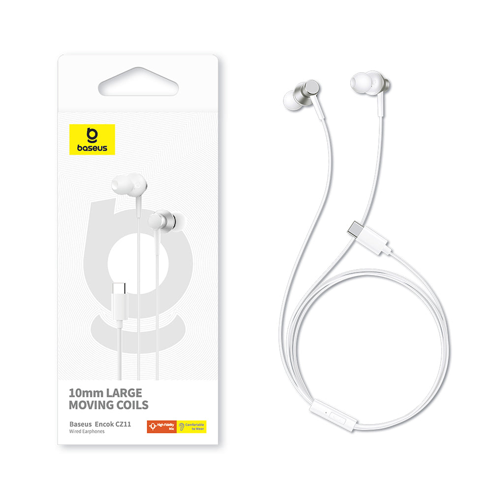 Handsfree USB-C Baseus Encok CZ11, Weiß, Wiederverpackt A00164300213-Z1