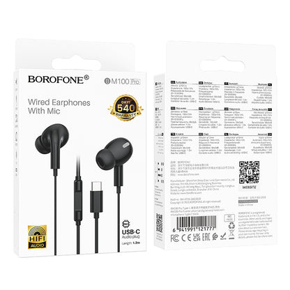 USB-C Freisprecheinrichtung Borofone BM100 Pro Fuente, Schwarz