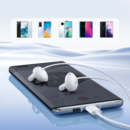 Handsfree USB-C Joyroom JR-EC05, Wit