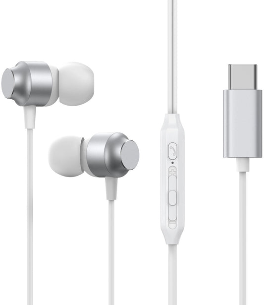 Écouteurs USB-C Joyroom JR-EC06, Argenté