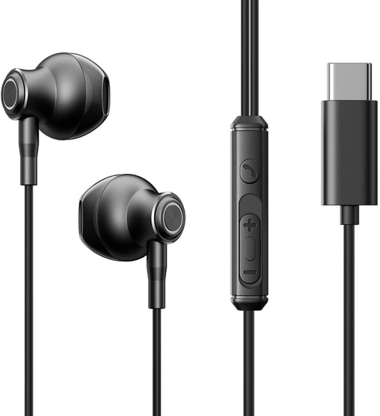 Écouteurs mains libres USB-C Joyroom JR-EC07, Noir