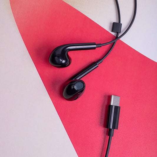 Handsfree USB-C MaXlife MXEP-04, Zwart