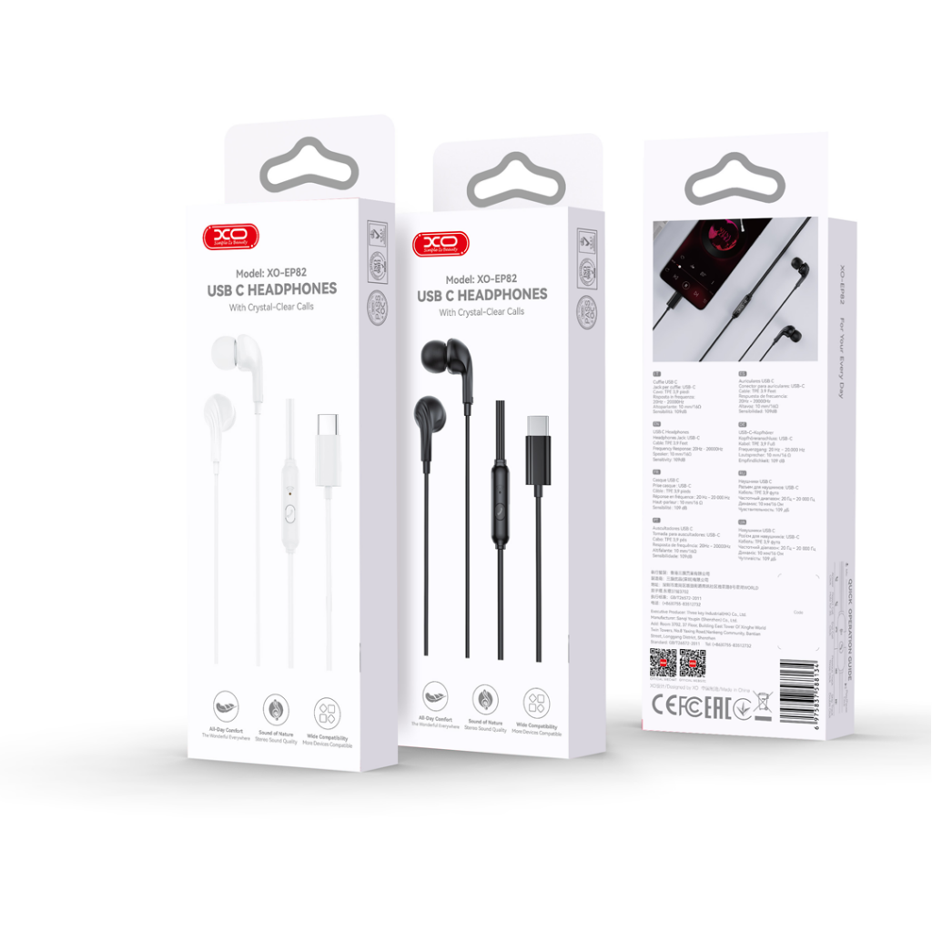 USB-C Freisprecheinrichtung XO Design EP82, Schwarz