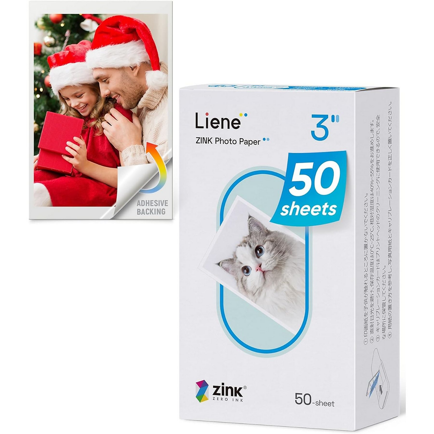 Liene Fotopapier voor Pearl 2x3 Printer, Set van 50 stuks
