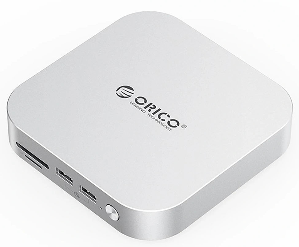 Multifunktionaler Hub Orico MiniLink M49P für Apple Mac Mini M4, 9in1, Silber