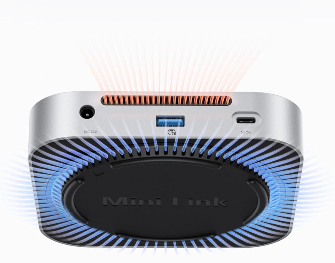 Multifunktionaler Hub Orico MiniLink M49P für Apple Mac Mini M4, 9in1, Silber