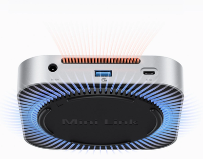 Multifunktionaler Hub Orico MiniLink M49P für Apple Mac Mini M4, 9in1, Silber