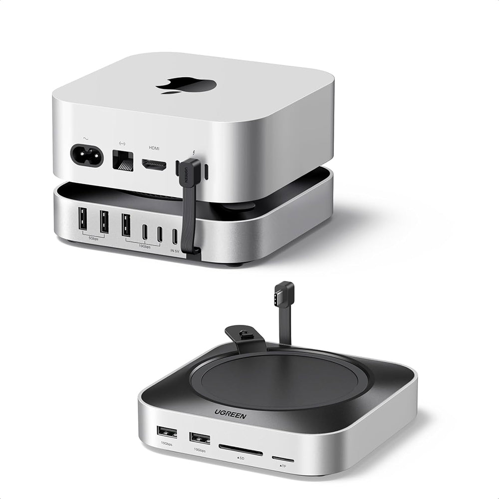 Multifunktionaler UGREEN CM841A (95094) Hub für Apple Mac Mini M4 / Pro, 10in1, Grau