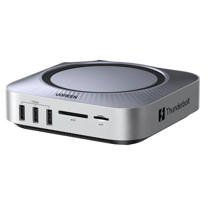 UGREEN Revodok Maxidok Multifunktions-Hub (85883EU) für Apple Mac Mini M4 / Mini M4 Pro, 10-in-1, Silber