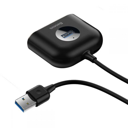 Hub USB Baseus Square, 1 x USB-A 3.0 - 3 x USB-A, Noir CAHUB-AY01