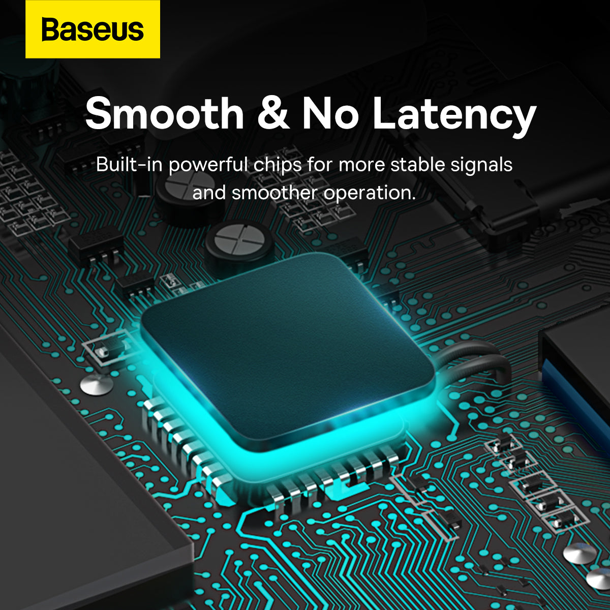 USB-C Hub Baseus Lite, 4 x USB-A 3.2, 2m, Wit