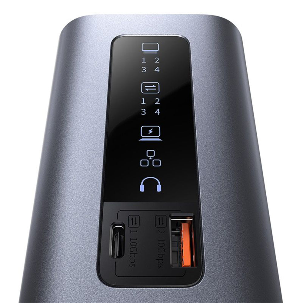 Hub USB-C Baseus SpaceMate, 11en1, Gris B00568101813-00