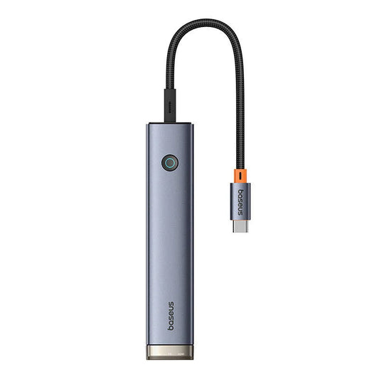 Hub USB-C Baseus UltraJoy, 2 x USB-A 3.0 - 1 x USB-A - 2 x USB-C - 1 x HDMI, Grau B00052802811-02