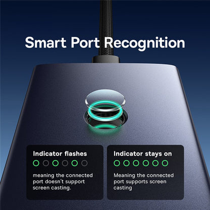 Hub USB-C Baseus UltraJoy, 4 x USB-A 3.0 - 1 x USB-C - 1 x HDMI - 1 x VGA, Gri B00052803811-01