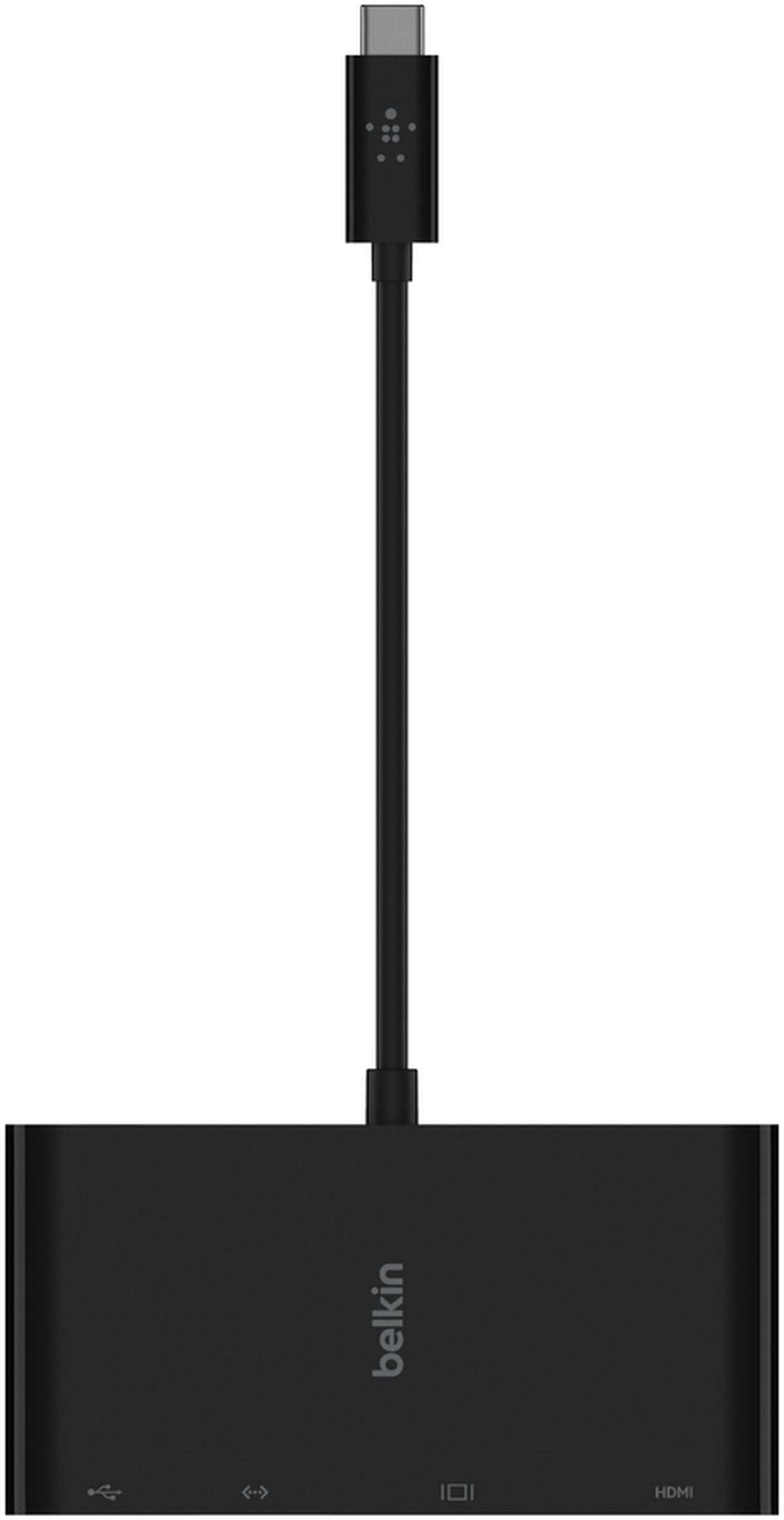 USB-C Hub Belkin Connect, 1 x USB-A 3.0 - 1 x HDMI - 1 x VGA - 1 x RJ45, Schwarz AVC005btBK