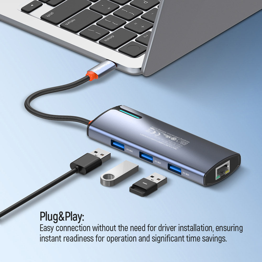 USB-C Hub ColorWay CW-HUB02, 6in1, Zilver