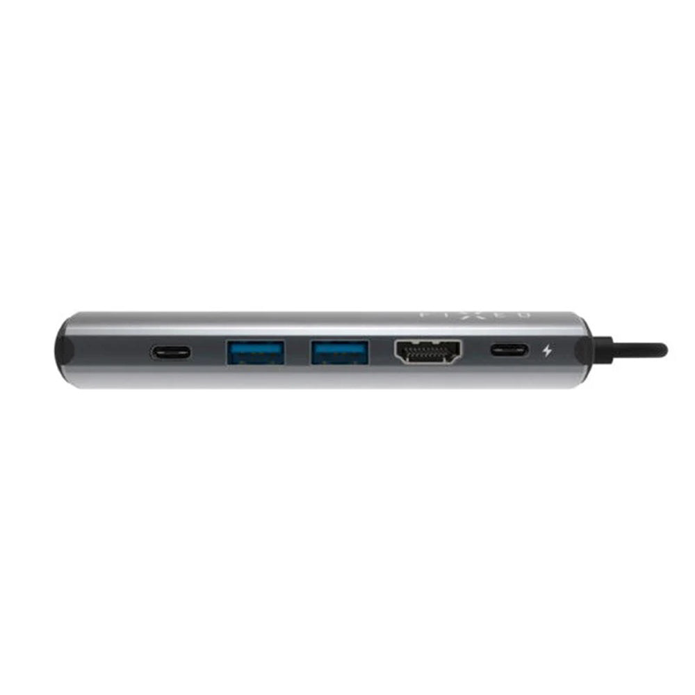 Hub USB-C Fixed Pro, 6en1, Gris
