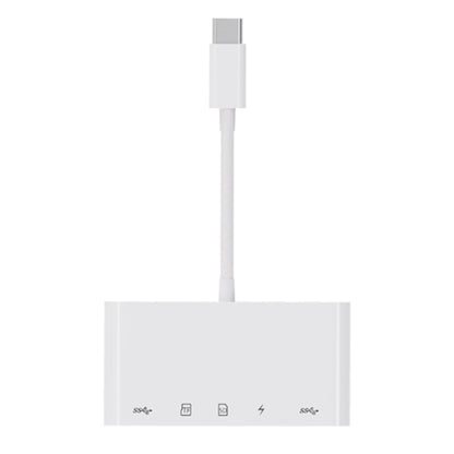 OEM USB-C Hub NK-1032TC, 2 x USB-A - 1 x USB-C - 1 x SD - 1 x microSD, Wit 