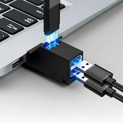 USB-C Hub Techsuit H10 EchoLink, 3in1, Schwarz