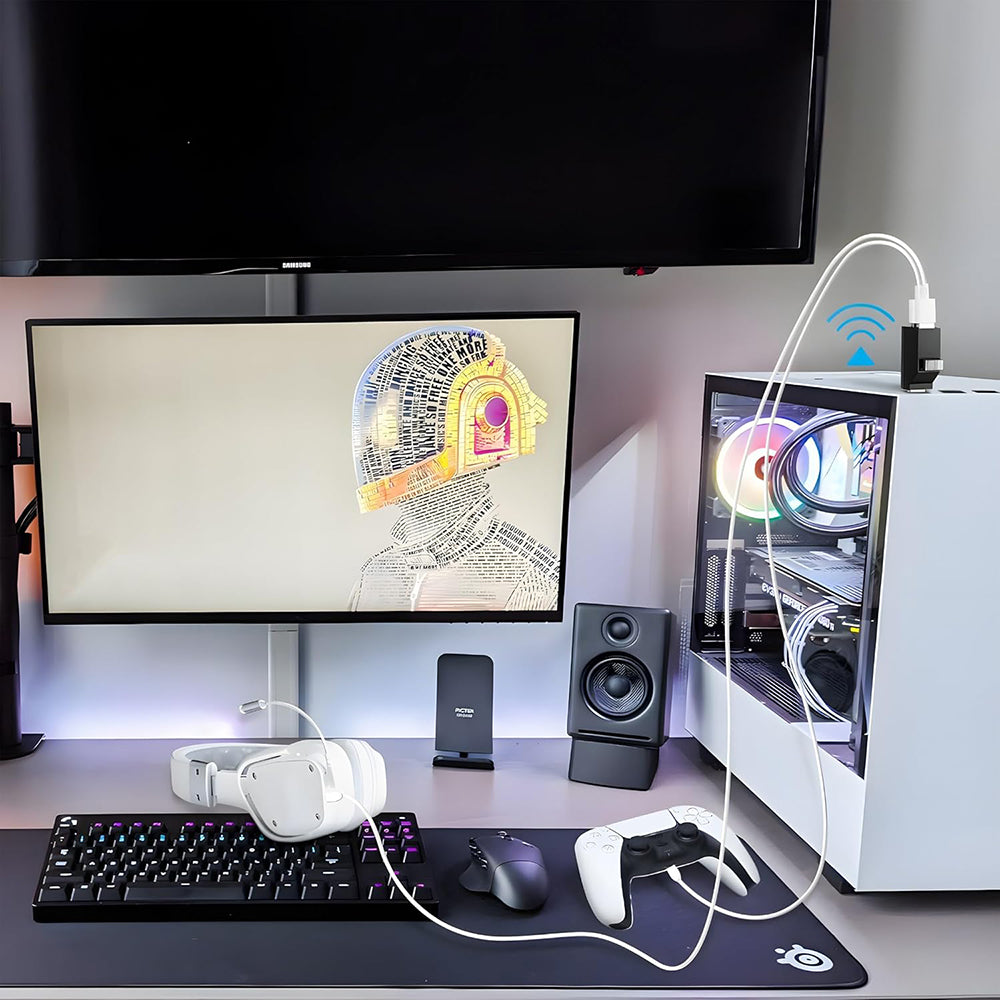 USB-C Hub Techsuit H10 EchoLink, 3in1, Schwarz