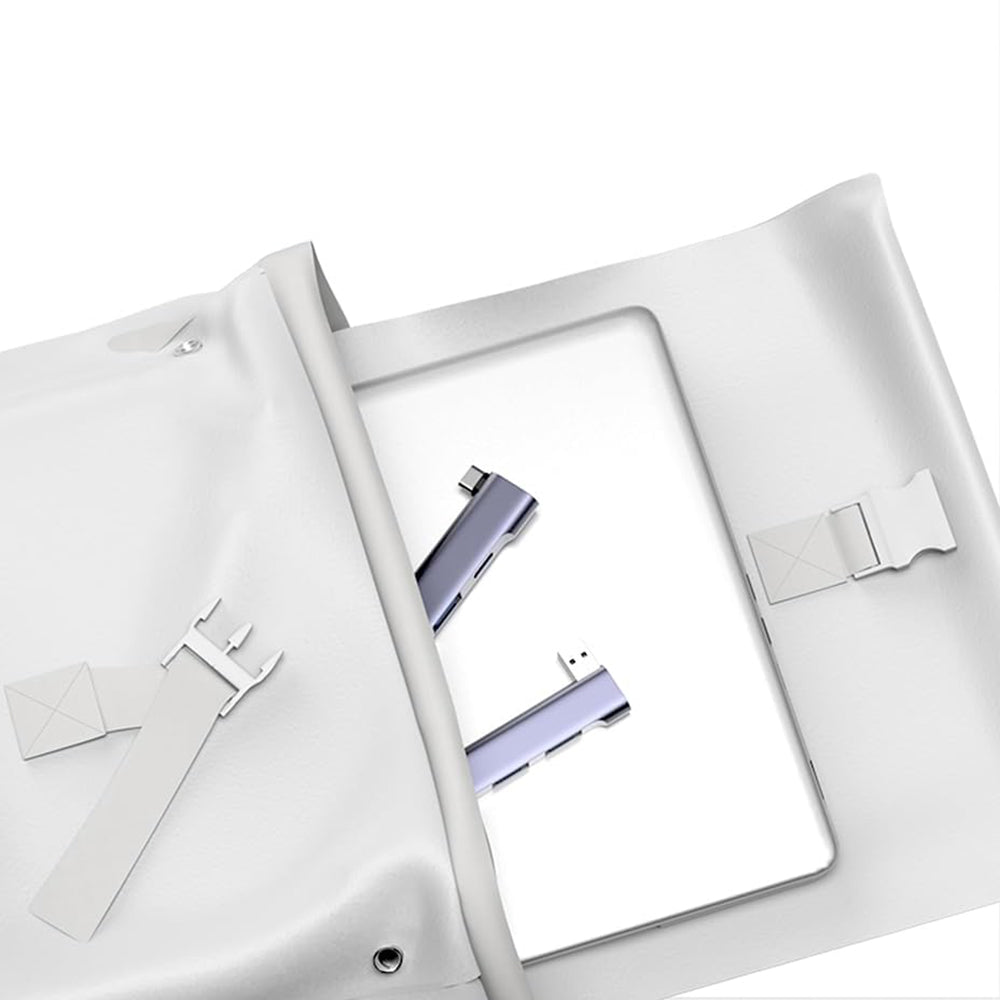 Hub USB-C Techsuit H12 ZenithDock, 4en1, Gris