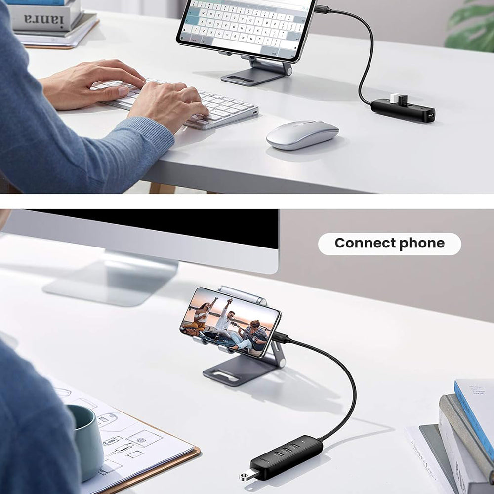 USB-C Hub UGREEN CM416 (10916), 4 x USB-A 3.0, Schwarz